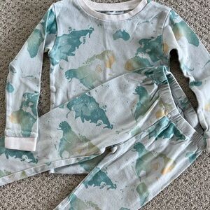 Map Print Pajama Set continents world Burt’s bees